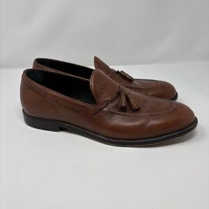 Brooks Brothers Loafers Made In Italy Brown Leather Dress Shoes Men's Size 12